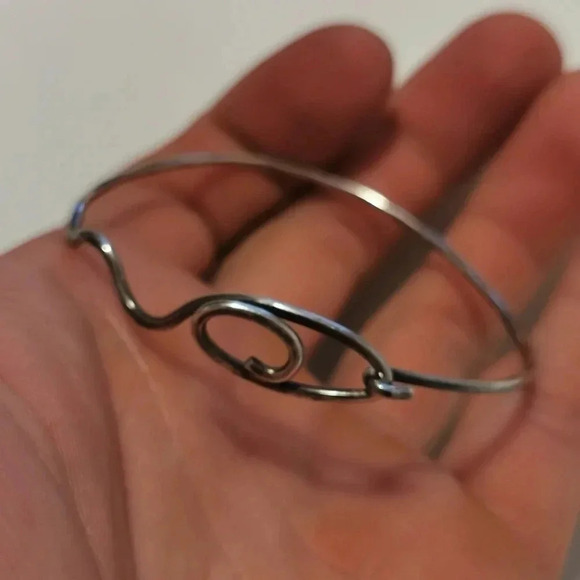 Handmade sterling  bracelet - Picture 2 of 2